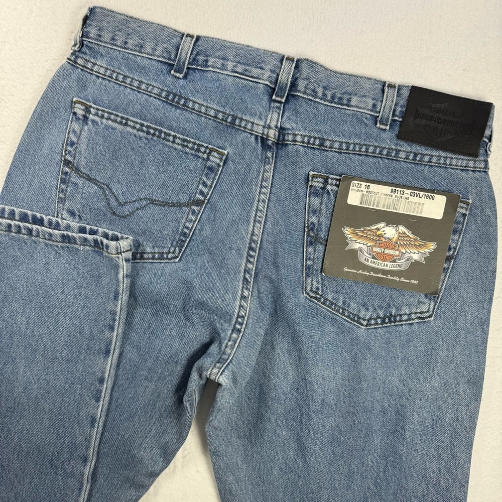 Vintage Harley-Davidson Women’s 16L Mojean-Bootcut‎ II Jeans NWT Y2K